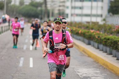 Lima, Peru - 21 Mayıs 2023: Lima Maratonu 42K 2023