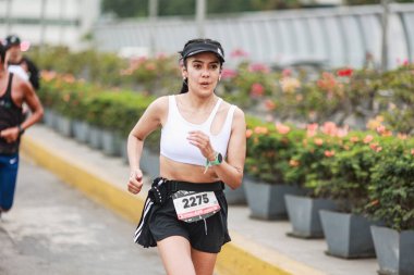 Lima, Peru - 21 Mayıs 2023: Lima Maratonu 42K 2023