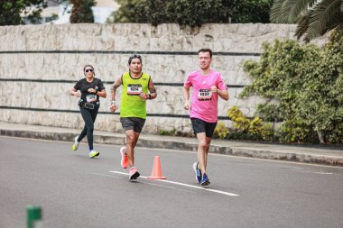 Lima, Peru - 21 Mayıs 2023: Lima Maratonu 42K 2023