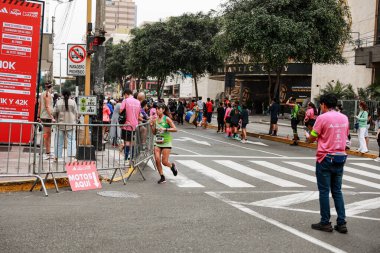 Lima, Peru - 21 Mayıs 2023: Lima Maratonu 42K 2023