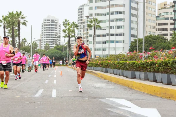 Lima Perú Mayo 2023 Atletas Compiten Maratón Lima 42K — Foto de Stock