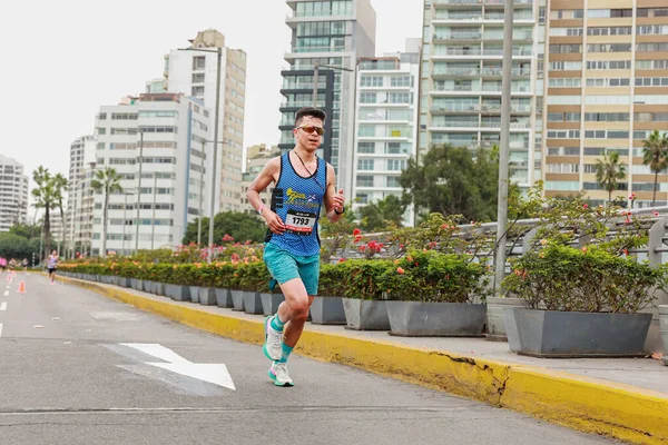 Lima Pérou Mai 2023 Athlètes Concourent Dans Marathon Lima 42K — Photo