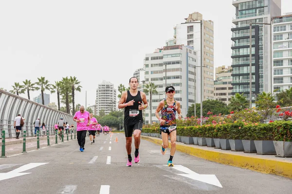 Athletes Running Lima Marathon 42K 2023 Peru — Stock Photo, Image
