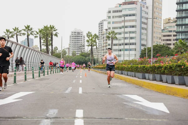 Atletas Corriendo Maratón Lima 42K 2023 Perú —  Fotos de Stock