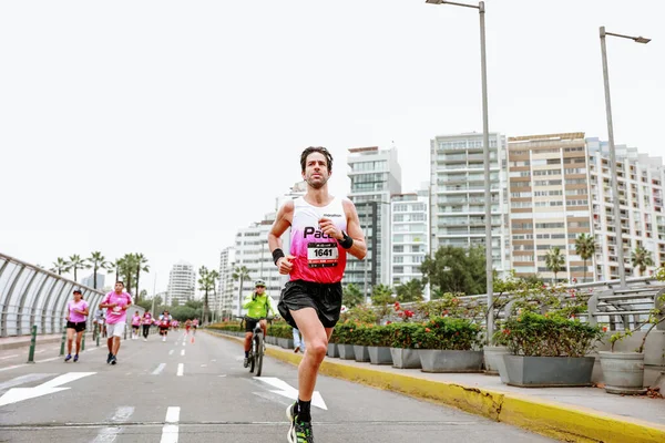 Atletas Corriendo Maratón Lima 42K 2023 Perú —  Fotos de Stock