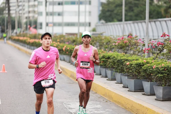 Lima Peru Maja 2023 Sportowcy Rywalizują Lima Marathon 42K 2023 — Zdjęcie stockowe