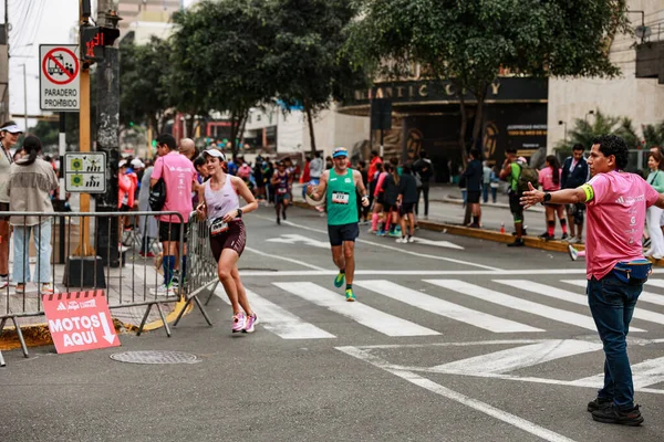 Lima Peru Május 2023 Sportolók Versenyeznek Lima Maraton 42K 2023 — Stock Fotó