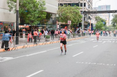 Lima, Peru - 21 Mayıs 2023: Lima Maratonu 42K 2023
