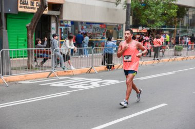 Lima, Peru - 21 Mayıs 2023: Lima Maratonu 42K 2023