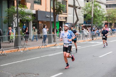 Lima, Peru - 21 Mayıs 2023: Lima Maratonu 42K 2023