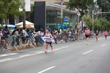 Lima, Peru - 21 Mayıs 2023: Lima Maratonu 42K 2023