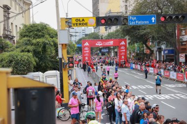 Lima, Peru - 21 Mayıs 2023: Lima Maratonu 42K 2023