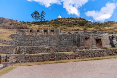 Tambomachay Cusco Arkeolojik Kompleksi, Peru. 