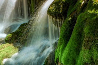 Huancaya, Lima Peru, dağlı güzel bir manzara.