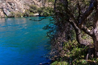 Huancaya, Lima Peru, dağlı güzel bir manzara.