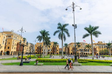 La Catedral Baslica de Lima esta ubicada en la Plaza Mayor de Lima, Peru