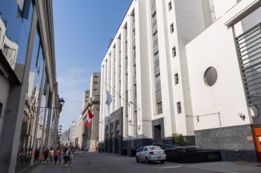  Arquitectura en las calles del centro de Lima, Peru. Abril 2023