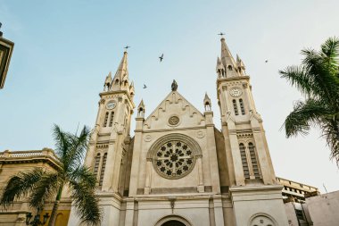 Lima, Peru 'daki Recoleta Plaza de Francia Kilisesi. Nisan 2023