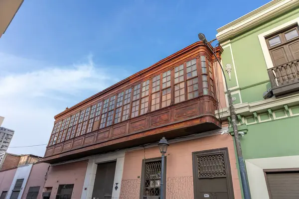 Arquitectura Las Calles Del Centro Histrico Lima Peru Abril 2023 — Stock Photo, Image