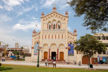 Lima Peru 'nun manzarası, sokakları ve turistik binaları