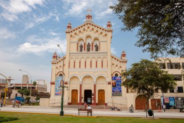 Lima Peru 'nun manzarası, sokakları ve turistik binaları