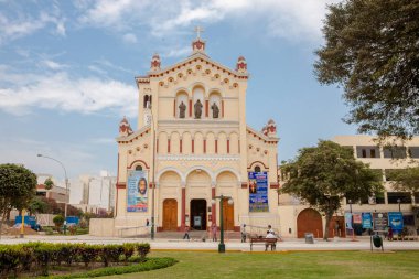 Lima Peru 'nun manzarası, sokakları ve turistik binaları