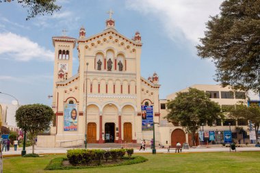 Lima Peru 'nun manzarası, sokakları ve turistik binaları