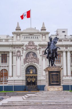 Congreso de la Republica. Views, streets and tourist buildings of Lima Peru