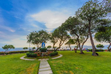 Lima Peru 'nun manzarası, sokakları ve turistik binaları