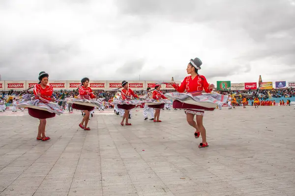 Festival Candelarias Puno Peru Dançarinos Homenageiam Virgem — Fotografia de Stock
