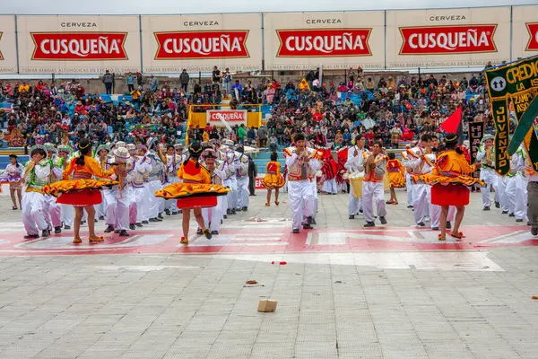 Festival Candelarias Puno Peru Dançarinos Homenageiam Virgem — Fotografia de Stock