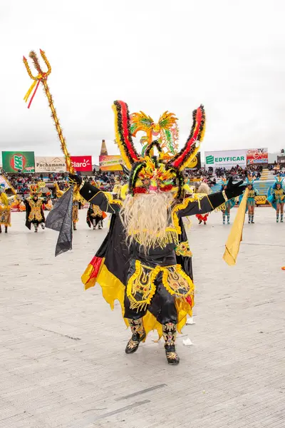 Candlemas Festival Puno Peru Tanečníci Vzdávají Hold Panně — Stock fotografie