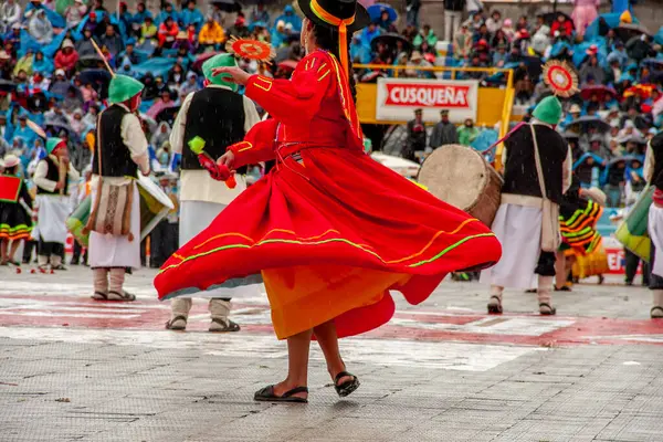 Candelaria Festival Puno Peru Dançarinos Homenageiam Virgem Candelaria Com Danças — Fotografia de Stock