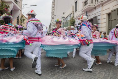 4 Şubat 2024, Lima Peru. Lima Meydanı 'nda Candelaria Bakiresinin Şenlik Töreni.