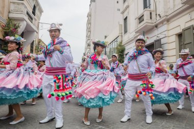 4 Şubat 2024, Lima Peru. Lima Meydanı 'nda Candelaria Bakiresinin Şenlik Töreni.
