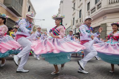 4 Şubat 2024, Lima Peru. Lima Meydanı 'nda Candelaria Bakiresinin Şenlik Töreni.