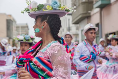 4 Şubat 2024, Lima Peru. Lima Meydanı 'nda Candelaria Bakiresinin Şenlik Töreni.