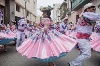4 Şubat 2024, Lima Peru. Lima Meydanı 'nda Candelaria Bakiresinin Şenlik Töreni.
