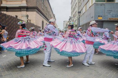 4 Şubat 2024, Lima Peru. Lima Meydanı 'nda Candelaria Bakiresinin Şenlik Töreni.