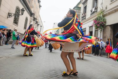 4 Şubat 2024, Lima Peru. Lima Meydanı 'nda Candelaria Bakiresinin Şenlik Töreni.