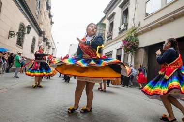 4 Şubat 2024, Lima Peru. Lima Meydanı 'nda Candelaria Bakiresinin Şenlik Töreni.