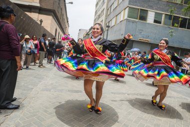 4 Şubat 2024, Lima Peru. Lima Meydanı 'nda Candelaria Bakiresinin Şenlik Töreni.