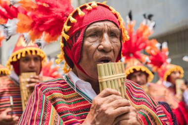 4 Şubat 2024, Lima Peru. Lima Meydanı 'nda Candelaria Bakiresinin Şenlik Töreni.