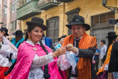 4 Şubat 2024, Lima Peru. Lima Meydanı 'nda Candelaria Bakiresinin Şenlik Töreni.