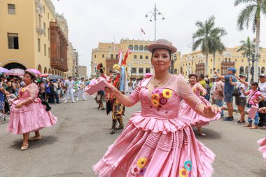 4 Şubat 2024, Lima Peru. Lima Meydanı 'nda Candelaria Bakiresinin Şenlik Töreni.