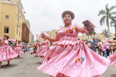 4 Şubat 2024, Lima Peru. Lima Meydanı 'nda Candelaria Bakiresinin Şenlik Töreni.