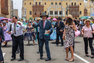 4 Şubat 2024, Lima Peru. Lima Meydanı 'nda Candelaria Bakiresinin Şenlik Töreni.