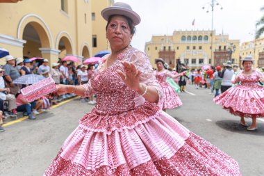 4 Şubat 2024, Lima Peru. Lima Meydanı 'nda Candelaria Bakiresinin Şenlik Töreni.