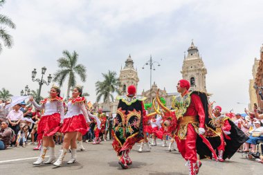 4 Şubat 2024, Lima Peru. Lima Meydanı 'nda Candelaria Bakiresinin Şenlik Töreni.