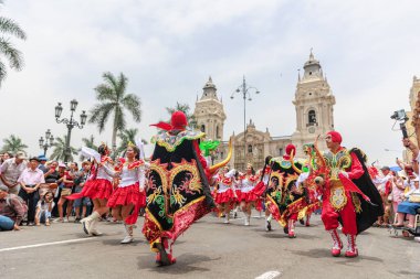 4 Şubat 2024, Lima Peru. Lima Meydanı 'nda Candelaria Bakiresinin Şenlik Töreni.